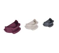 COOK CONCEPT - KP0024 Lot de 3 Moules à Chaussons Ergonomiques - Ustensiles Polyvalents pour Recettes Salées et Sucrées, Faciles à Utiliser, Violet, Gris, Beige - Taille Unique