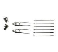 Cook Concept – Ustensiles à crustacés – 10 pièces – Inox – Gris