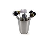 SAVEUR ET DEGUSTATION Pic à birgorneaux - 1 Pot - 12 pics - Inox