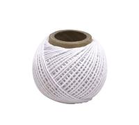 COOK CONCEPT - KU6203, Ficelle Alimentaire avec Dévidoir en Coton, Longueur 64 m, Solide et Facile à Manipuler, Conçue pour la Cuisine Maison, Taille 6 x 6 x 5 cm, Couleur Blanc