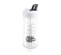 COOK CONCEPT - KU6456 Shaker À Vinaigrette 2 En 1 Avec Bec Verseur Rétractable - Conçu Pour Salades et Sauces - Contenance 500 Ml - Lavage Facile - Transparent