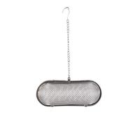 COOK CONCEPT - KU6463, Filtre à Thé Infuseur à Épices en Acier Inoxydable, Conçu pour Herbes et Thé, Pratique et Durable, Taille 11.7x4.4x4.4 cm, Couleur Argent