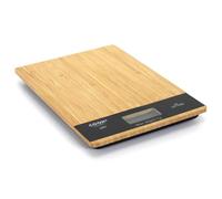 Cook Concept KU6613 Balance Culinaire Electronique Digitale Rectangulaire 5kg Bois Bambou Beige et Noir H2 x 15 x 21,5 cm