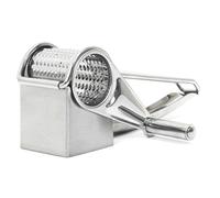 COOK CONCEPT, KU6648, Râpe à Fromage Manuelle en INOX, Design Moderne et élégant, Facile à Utiliser et à Nettoyer, Dimensions compactes 20x6x8 cm, Couleur Argent
