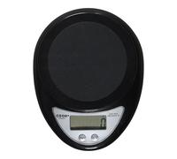 COOK CONCEPT - KU6767 Balance de Cuisine Électronique - Fonction Tare - Écran LCD Rétroéclairé - Surface Verre Trempé - Noir - Capacité 5 kg - Précision et Confort