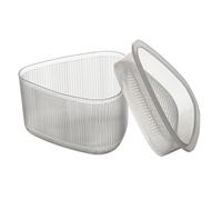 COOK CONCEPT - KU6768 Moules à Onigiri Kawaii x2 - Ustensiles de Cuisine Pratiques - Plastique Transparent - pour Repas en Famille - Dimensions 65x4cm et 75x4cm - Transparent