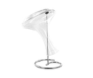 COOK CONCEPT - KV7083 Séchoir À Carafe en Métal Chrome - Égouttoir Amovible - Stabilité Optimale - Pieds Antidérapants - Taille Unique - Couleur Argent