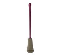 COOK CONCEPT - KV7302 Goupillon Spécial Bouteille avec Embout Éponge - Nettoyage Facile - Matériau Plastique - Dimensions 5.5 x 34.5 x 5.5 cm - Couleur Gris Clair et Bordeaux