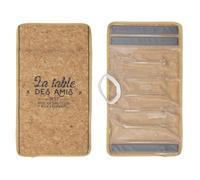 COOK CONCEPT - KV7304 Rafraîchisseur de Bouteille avec Fermeture Réglable - Conçu pour Vin et Spiritueux - Bois et Liège Élégant - Dimensions 195 x 145 x 1 cm - Marron Noir