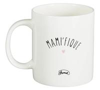 Cook Concept Le Fabuleux Shaman 42-2X-008 Mug Mami fique Blanc Céramique D12 x H10 cm