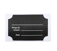 COOK CONCEPT Lot de 24 Étiquettes Auto-Adhésives pour Bocaux Noir et Blanc