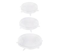 COOK CONCEPT Lot de 3 Couvercles Flexibles en Silicone Réutilisables Ronds