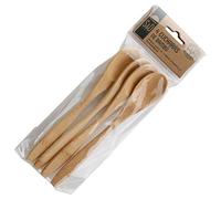 COOK CONCEPT Lot de 4 Cuillères en Bambou Jetables Réutilisables Vert