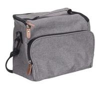 Cook Concept – Lunch bag en tissu Modèle 1 KA4618 Gris zippé fonction chaud/froid, 2 compartiments