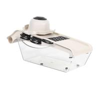 COOK CONCEPT Mandoline Ergonomique Réservoir et 5 Accessoires Inox Beige