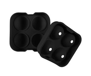 COOK CONCEPT Moule à Glaçons Sphériques en Silicone 4,4 cm Beige | Silicone, moule à glaçons sphériques, 4 glaçons de 4,4 cm, cocktails desserts, démoulage facile, réutilisable, beige