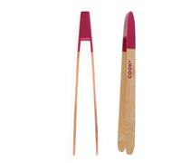 Cook Concept – Pince en bambou aimantée KU6119, bicolore, fixation magnétique, 24,50 cm, Marron