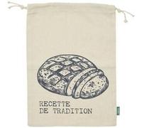 Cook Concept - Sac à pain en toile Recette de tradition Beige G