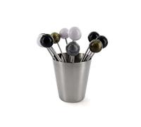 COOK CONCEPT Saveur & Dégustation KU6129 Pic à bigorneaux avec Pot, INOX, Multicolore, 3,6 x 3,6 x 4,1 cm