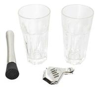 Cook Concept - Set à mojito 2 verres et accessoires naturel G
