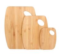 COOK CONCEPT Set de 3 Planches à Découper en Bambou 45x34 cm Blanc