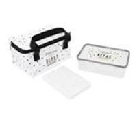 Cook Concept - Set lunch bag avec boite de conservation 1.8 litres Chloé Délicieux petit repas Blanc