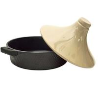 Cook Concept Plat à tajine Cook 28 cm Induction Noir et beige