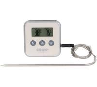 Cook Concept Thermomètre sonde minuteur numérique KC2053 - cuisson four & barbecue - 4 couleurs