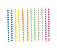 COOK CONCEPT Totally Addict KA1917 Lot de 12 Paille Mason Jars PP Multicolore 1,30 x 1,30 x 17,20 cm