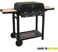 COOK IN GARDEN Barbecue gaz FLAVO 60 SC - L 138×l 59×H 105 cm - Surface de cuisson : L 60×l 40 cm - Noir