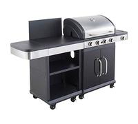 Barbecue gaz 4 brûleurs + desserte - FIDGI 4 COOK IN GARDEN