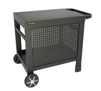Cook’in Garden - Desserte de Jardin Reva 80, Chariot avec Plan de Travail et Crédence Amovible, Meuble sur roulettes Facile à Déplacer, Montage Facile & sans Vis, Idéal pour Plancha ou Barbecue