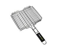 Cook’in Garden - Grille Barbecue Cage, 3 Niveaux 31 × 26 cm, Résistante aux Flammes et Hautes Températures, Manche Soft Touch Pratique, Compatible Multi-Marques