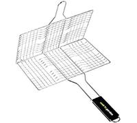 Grille double 6 steacks - COOK'IN GARDEN - Cookin Garden - Charbon - 34 x 22 cm - Manche soft Touch