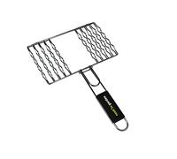 Cook’in Garden - Grille Barbecue Spéciale 8 Saucisses, Dimensions 27 × 18 cm, Résistante aux Flammes et Hautes Températures, Manche Soft Touch Pratique, Compatible Multi-Marques