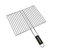 Cook’in Garden - Grille Chromée, Dimensions 40 × 30 cm, Résistante aux Flammes et Hautes Températures, Manche Soft Touch Facile à Prendre en Main, Grille Barbecue Extérieur Compatible Multi-Marques