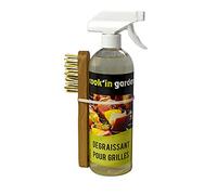 Cook’in Garden - Nettoyant pour Grilles, Dégraissant avec Brosse Intégrée, Contenance 750 ml, Idéal pour Entretien Barbecue et Plancha, Élimine Graisse et Résidus