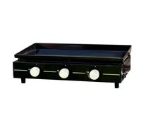 Cook’in Garden - Plancha Gaz Extérieur, 3 Brûleurs pour 10 Personnes, Plaque en Acier Émaillé Antiadhésif, Bac Récupérateur de Graisse Amovible, Idéal Terrasse et Jardin