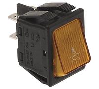 Cook Max Interrupteur à bascule 2 broches 250 V 16 A 2 NO Jaune connecteur Faston 6,3 mm