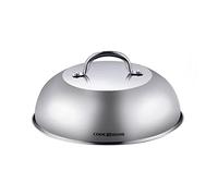 Cook N Home Couvercle en acier inoxydable pour plaque de cuisson - Couvercle rond de 30,5 cm pour faire fondre le fromage et couvercle de cuisson à la vapeur - Idéal pour une utilisation en intérieur ou en extérieur