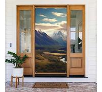 Cook National Park Mountain Landscape Couverture de porte Décorations de porte d'entrée Bannière saisonnière Printemps Été Porche Bannière Panneau Photo Fond pour Intérieur Extérieur Décoration de