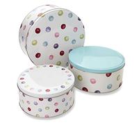 Cook Smart England Lot de 3 boîtes de rangement pour gâteaux | Boîtes à gâteau gigognes de conception britannique pour gâteaux et biscuits | Moule à gâteau/biscuit disponible en boîte de rangement