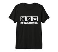 Cook Weekend Schedule Chef Cuisine T-Shirt Haut de Gamme