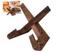 Cookbook Stand - Rustic Wooden Foldable Adjustable Rack | Decorative Cook Book Śtand,for Cookbooks, Recipes, Pictures, Magazines, Records, Music, Home, Countertop, Desk, Table, Desktop