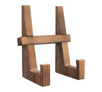 Cookbook Stand - Rustic Wooden Recipe Display Holder, Kitchen Counter Book Support Rack, Tablet Cooking Guide Easel Style Organizer System | For Home Chef Kitchen Counter Cooking Reading Use