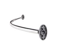 Cooke & Lewis Barre rideau de douche incurvée chromée Nira 110-185 cm