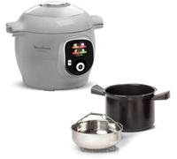 Multicuiseur Cookéo MOULINEX - CE854B10 - Mijoteur Intelligent - Capacité 6L - Jusqu'à 6 personnes - 80 recettes - Gris - 1600W