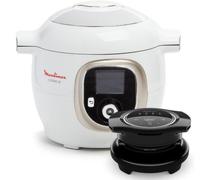 Cookeo MOULINEX CE85XAF0 blanc 6 L, 9 modes de cuisson + Extra Crisp