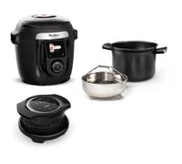 Cookeo MOULINEX YY5449FB noir connecté 6 L, 9 modes de cuisson + extra crisp