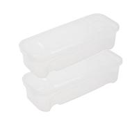 Cooker In Microwave, Microwavable Pâte Cooker Food Box, 2 pièces Stackable With Drainage Holes for Easy Cooking Storage Fruit Vegetable Noodle Home Kitchen Office Dorm Fridge